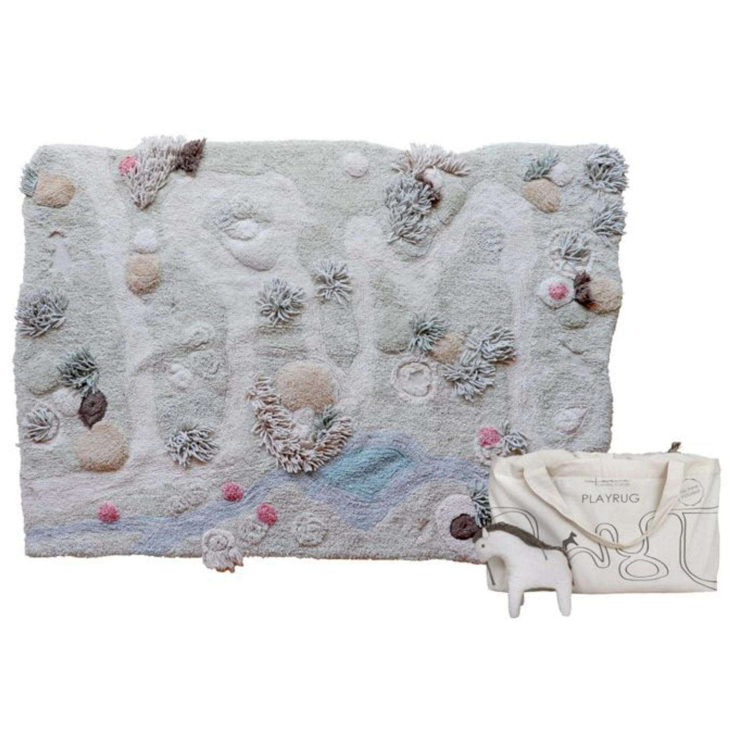 Washable Nature Path Textured Play Rug