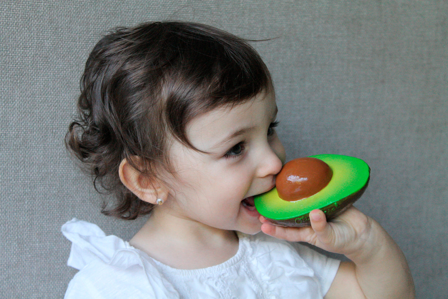 Arnold the Avocado 100% natural rubber teether and bath toy