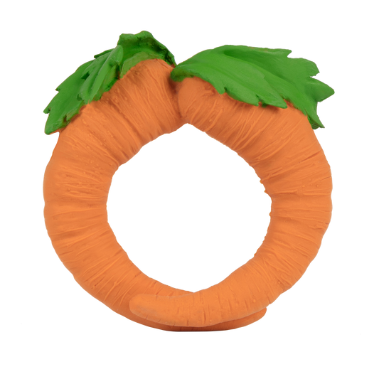 Cathy the Carrot 100% natural rubber teether and bath toy